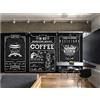 BINLUO Carta Da Parati Carta Da Parati Fotografica 3D Lavagna Personalizzata Mano Murale Caffè Fast Food Ristorante Per Il Tempo Libero Bar Latte Tè Negozio Wallpaper Murale