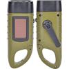 Acouto Torcia elettrica di emergenza a manovella, torcia elettrica dinamo ricaricabile, lampada di emergenza a LED solare portatile di ricambio per arrampicata, escursionismo, all'aperto