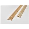 Hobby Legno Paraspigolo in Legno Massiccio Grezzo, Lunghezza Aste 100 cm, Confezione 10 Pz, Totale 10 mt, Made in Italy, mm.35x35, b.28 cm, 100 Pz, Natural, Montaggio Esterno