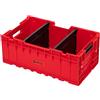 QBRICK SYSTEM Cassetta Attrezzi Vuota Porta ONE Box Plus RED Ultra HD Rosso 600 x 375 x 250 mm