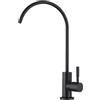 YWJFSA Rubinetto Per Acqua Purificata Depuratore Rubinetto Cucina Rubinetti Da Lavello Per Cucina Acciaio Inossidabile 1/4,Nero