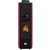 STUFE A PELLET ITALIA Colonna New 8 Kw WiFi Slim - Stufa ad Aria Ventilata Efficienza 93% Scalda 70m² Design Compatto Controllo Remoto WiFi Programmabile 5 Velocità e Potenze Garanzia 24 Mesi Rosso