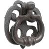 SZLIFE Batacchio per porta in ferro multifunzionale, robusto ornamento per la casa, cassetto, porta, facile installazione per accessori decorativi per la