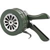 DICMIC Sirena a manovella in metallo, sirena manuale per raid aerei, sirena portatile di sicurezza di emergenza, verde