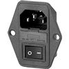 FIGEVIDA Interruttore + Presa + Portafusibile Stufe a Pellet F605 Compatibile per stufa a pellet CADEL