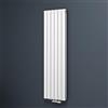 Mai & Mai Radiatore Verticale da Bagno 160x46cm, Radiatore Scaldasalviette a Due Strati Termoarredo Scalda Portasciugamani da Parete e Pavimento in Acciaio, Bianco