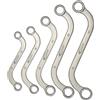 Labor Set 5 Chiavi Poligonali Curve - Acciaio al Carbonio con Finitura Satinata - Misure 10x11 a 18x19 mm