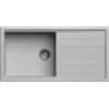 Generic Lavello cucina Orlando grigio chiaro perla 1 vasca con gocciolatoio 100 x 51 cm Made in Italy