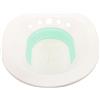 Generico Bidet Lavabo Pieghevole in Plastica Bianco e Verde, Bidet da Bagno per Anziani e Donne in Gravidanza, Facile da Riporre e Adatto a Sedili Wc Standard