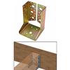 friulsider STAFFA SCARPA SUPPORTO PER TRAVI LEGNO 100X140 mm acciaio tropicalizzato