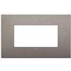 Vimar Serie Arke - Cornice classica 4 moduli metallo titanio opaco