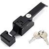 AMAZWI Linkage Maniglia del congelatore Manopola della porta del forno Serratura for celle frigorifere Frutto di mare Tirare l'armadio Serratura industriale Impianto hardware 1Pcs ( Color : Black No Key )
