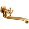 SXWYLZ Rubinetto Lavello Cucina Ottone Anticato Rubinetto A Muro Lavello Cucina Ottone Rubinetto Lavello Cucina Braccio Lungo Rubinetto A Parete Lavatoio Acqua Fredda