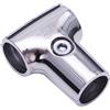 LOVIVER Raccordo per tubo in lega di alluminio, adattatore per tubo di asciugatura, giunto di fissaggio per da bagno, 25mm T Shaped
