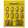 AntDau71® - Set di 12 Lucchetti, per bici, armadietti, borse, valigie, bagagli. Di varie misure (20-25-32mm) - CW907