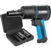 Stix Automotive Equipment Avvitatore ad impulsi pneumatico 1/2 - coppia 1700Nm - set di 3 tappi - custodia per il trasporto - 1/4