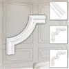 HEXIM Stucco decorativo in HDPS/PU bianco - Cornice in stucco decorazione da parete cornice portafoto - HCR listelli da parete (2 pezzi HCR517 - 1) per soffitto in stucco cornice portafoto