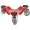 COHEALI Carrello Colore Casuale 3 Ruote Girevoli Rosso in Metallo per Mobili Fino a 300kg e Tappetini Antiscivolo per Spostare Mobili Pesanti per Uso Domestico