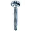 Mustad: 500 viti Drillex® Autoperforanti, Testa Cilindrica, 3.5x13 mm, Zincate Bianche