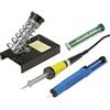 Basetech Kit saldatore 230 V 30 W a forma di matita, con stagno di saldatura, vassoio, pompa di aspirazione e punta di saldatura