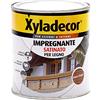 Xyladecor SMALTO IMPREGNANTE LEGNO per Interni e Esterni, a solvente effetto satinato NOCE CHIARO 750ML, Noce Chiaro Satinato, 750 ML