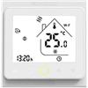 BecaSmart Serie 002 Termostato Smart WiFi per 16A Riscaldamento elettrico LCD Touch Screen di controllo della programmazione intelligente con Assistente vocale Alexa/Google Home Bianco