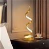 Mengjay Lampada da tavolo LED Dimmerabile 3 colori Eye-Friendly da comodino Luce di lettura (Oro)