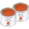 bianco Shabby CHALK PAINT Arancio Candito Pittura Shabby Chic Vintage per Mobili e Pareti EXTRA OPACO (OFFERTA 2 x 500)