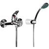 OGOMONDO Miscelatore Esterno Vasca Con Deviatore Rubinetto Monocomando Cromato