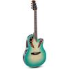 GEWA Ovation Chitarra acustica elettrica Celebrity Elite Plus CE44X Mid Cutaway - Coperta in legno pregiato - Mid-depth Lyrachord Body - Mintburst - CE44X-9B-G