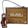 HAHAPA Shruti Box, 38 x 25 x 8 cm, legno di teak e compensato, 440Hz & 432Hz Sur Pete con pagaia