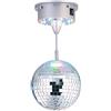 Lunartec Mirror Balls - Palla da discoteca Palla da discoteca, 18 LED colorati, 2 effetti luminosi (a batteria, per casa, bar)