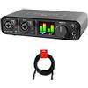 Motu Interfaccia audio USB-C M2 2x2 con cavo XLR-XLR Bundle