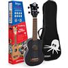 Octopus Ukulele soprano UK205, nero, Full