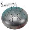 Sohodoo Chakra Rain Drum for giardino: 8 note di armonia - Sperimenta il potere curativo delle frequenze dei chakra con questo squisito strumento(Silver)