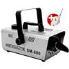 Showlite SM-600 Macchina della Neve 600W con telecomando radio (30 m³/min emissione neve, nessun tempo di riscaldamento, capacità serbatoio: 1 litro, incl. staffa di sospensione) argento