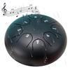 Sohodoo Chakra Rain Drum for giardino: 8 note di armonia - Sperimenta il potere curativo delle frequenze dei chakra con questo squisito strumento(Black)