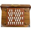 Amilav Collections Scatola Shruti da 3 ottave, legno di teak, marrone, chiave C, stile tradizionale, con borsa per il trasporto
