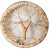 Terré Tamburo per sciamano, pelle di capra, Ø 40 cm, con manico in stile albero, set rotondo Shaman Drum Goat Skin incluso bastone