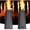 KRIDERISH Lanciafiamme, proiettore di fiamme da 150W, macchina a getto di fiamma per dj per concerti, spettacoli, feste, Halloween, Natale, eventi sportivi 2PC