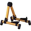 Shanrya Guitar A Frame Rack, Robusto Supporto Pieghevole per Chitarra con Grande Protezione per i Viaggi (Oro)