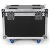 Osusuent Flight Case in Pelle Nera per Impieghi Gravosi con Ruote e Maniglia Retrattile Adatto alla Wash Zoom Teste Mobili 19X15W