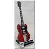 ARTSTUDIO35 ANGUS YOUNG Chitarra in miniatura, Legno, SCULPTURA, Rossa, Musica