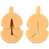 WMXD Parti di Violino 2 PZ Gomma Violino Mute Violino Silenziatore Violino Pratica Mute Adatto 4/4 A 1/8 Dimensioni Violino Ponte accessori per violino (Color : Brown)