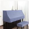 Haklein Copertura antipolvere in velluto per pianoforte verticale, morbida e resistente, con copertura per sgabello, decorazione moderna, per casa e scuola (copertura per pianoforte, sgabello singolo B, blu)