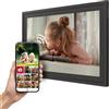 Thomson Cornice Digitale 15 Pollici, Schermo IPS, Touchscreen FHD, WLAN, Condivisione Diretta tramite App, Funzioni Smart, Cornice Fotografica Elettronica con 32 GB di Memoria, Rotazione Automatica