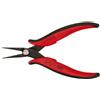 Hakko CHP PN-2006 - Pinza a becco lungo, becco appuntito, bordo esterno piatto, ganasce lisce, lunghezza della mascella 32 mm, larghezza del naso 1,2 mm, acciaio spesso 3 mm