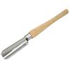 Generic Set di strumenti per tornitura del legno con manico in legno, sgorbia tornio, scalpello e raschietto, ideale per hobbisti e falegnami del legno, semicircolare, 120 x 50 mm