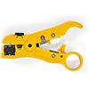 Nedis Pinza spelacavi con spellacavi coassiale regolabile su entrambi i lati, per isolamento da 4, 6, 8, 12 mm, cavo rotondo o filo piatto, per RG59, RG6, RG7 e RG11, giallo