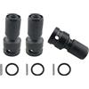 CHENJIN Adattatore a bussola esagonale femmina CHENJIN 3 pezzi a sgancio rapido da 1/2 Square Drive a 1/4 Hex Socket Chuck Converter per chiavi a cricchetto ad aria ed elettrica